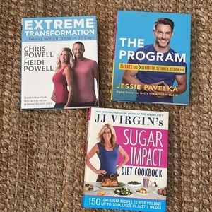 HARDBACK BOOKS HEALTH COOKBOOKS & FITNESS COACHING SELF HELP BOOKS BUNDLE